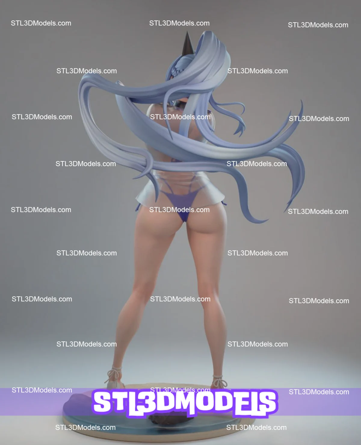 Nikke Helm Aquamarine STL 3D Model