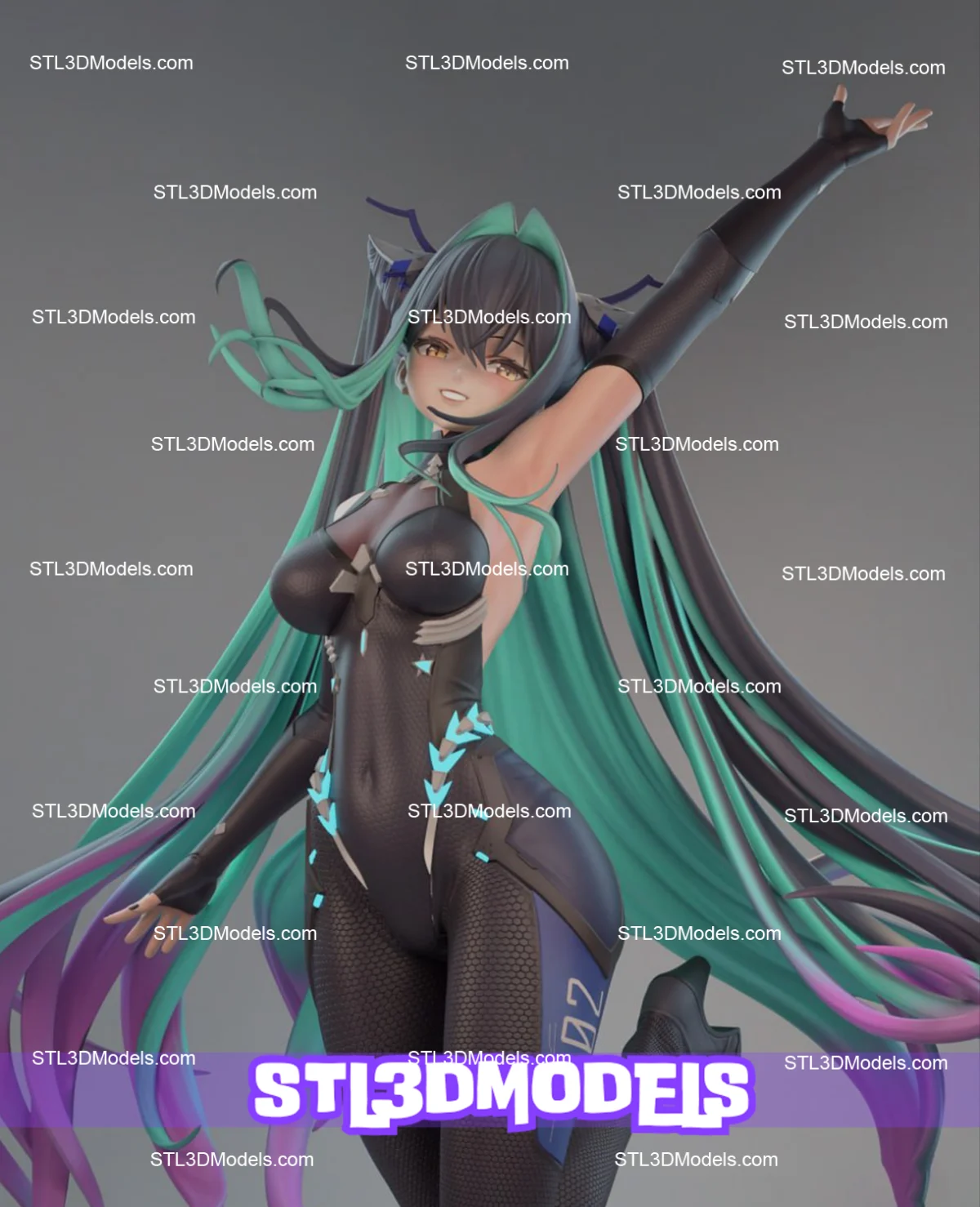 Little Mermaid Siren Nikke STL 3D Model 