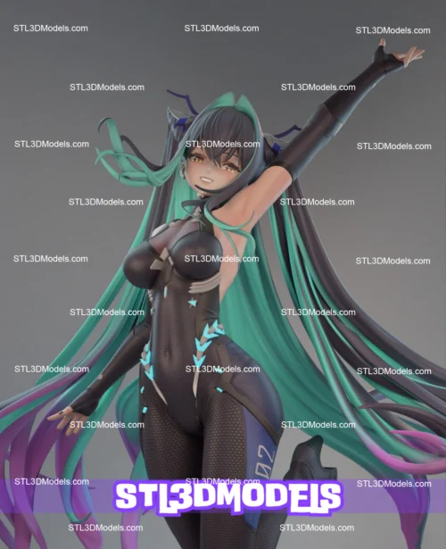 Little Mermaid Siren Nikke STL 3D Model 