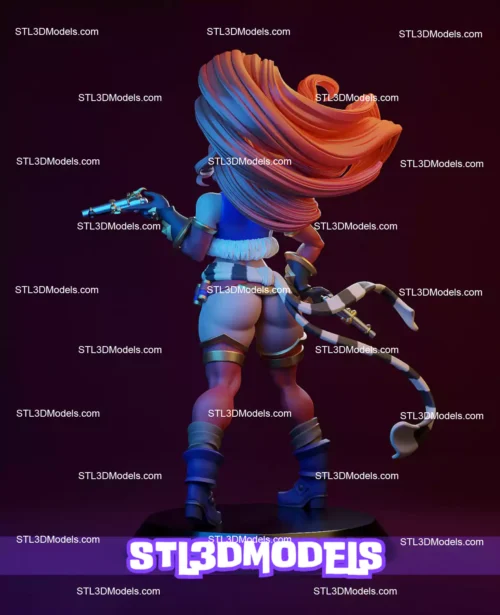 Red Monika STL 3D Model 