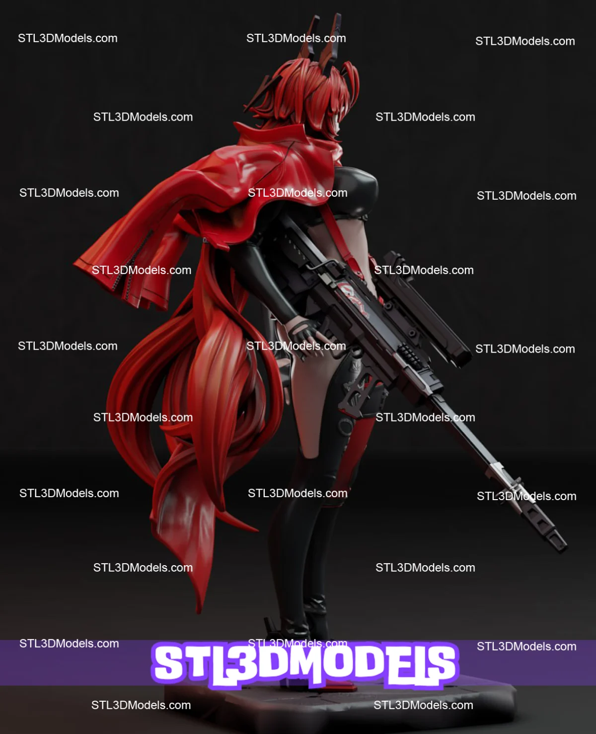 Red Hood Nikke STL 3D Model 