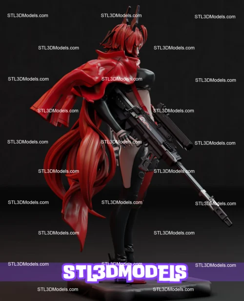 Red Hood Nikke STL 3D Model 