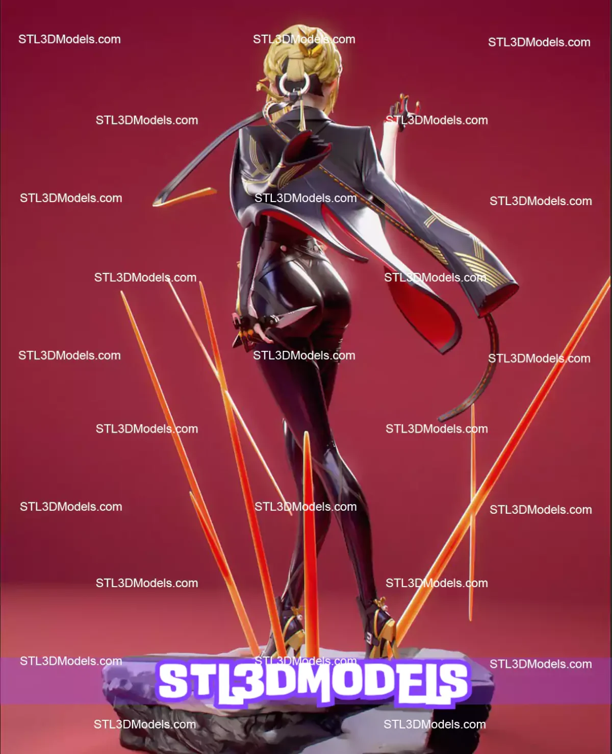 Evelyn Chevalier STL 3D Model 