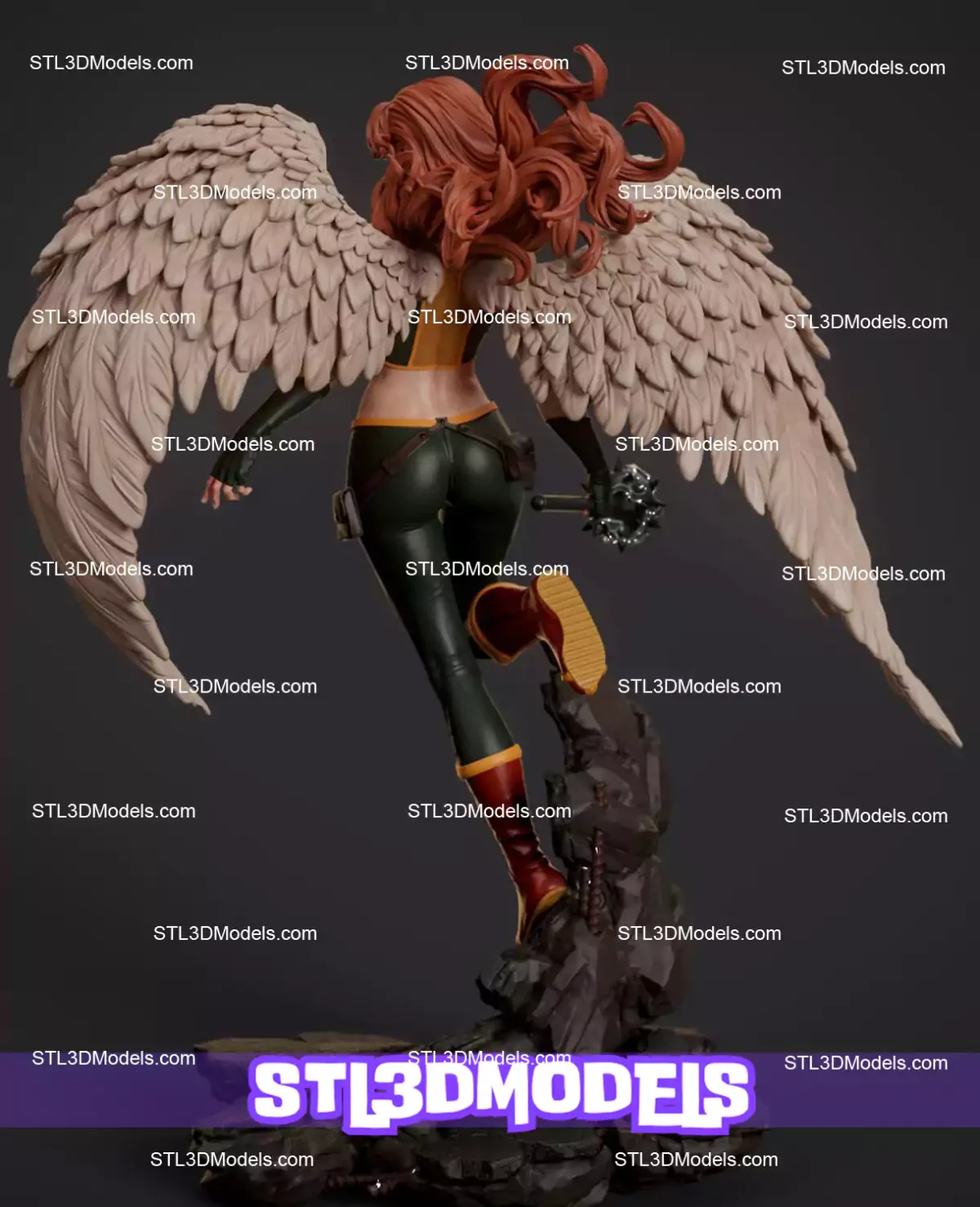 Hawkgirl STL 3D Model