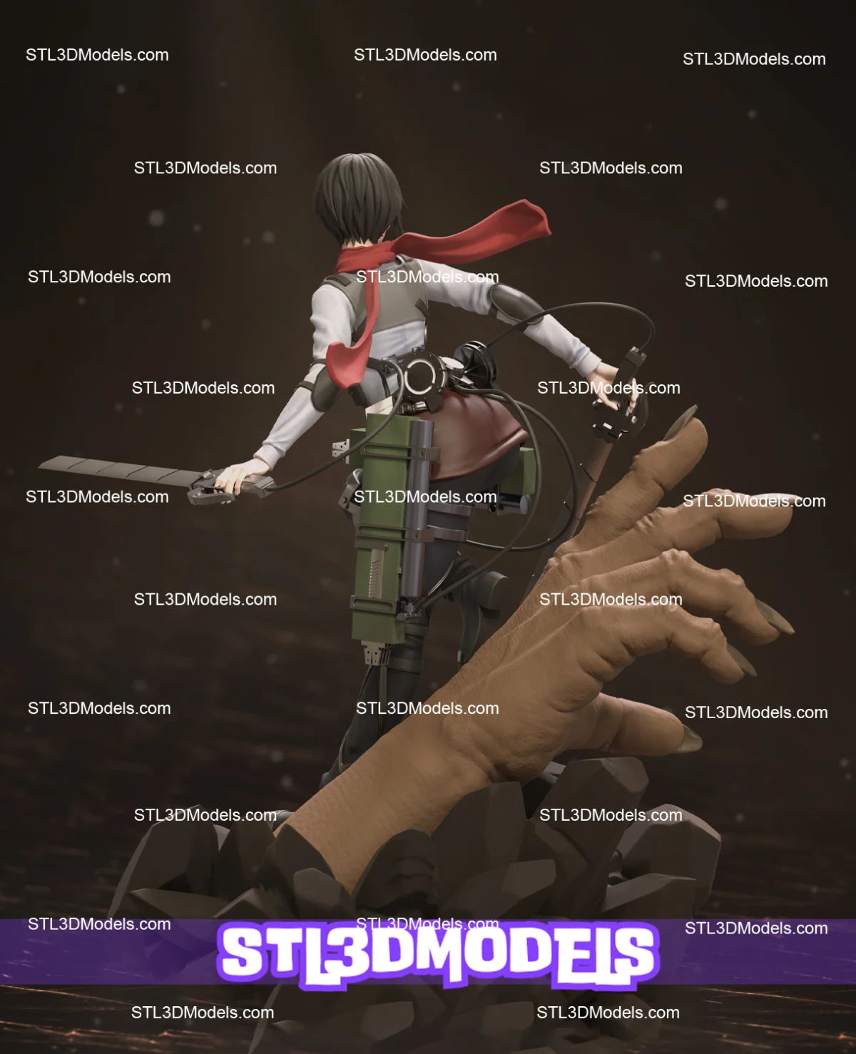 Mikasa Ackerman STL 3D Model 