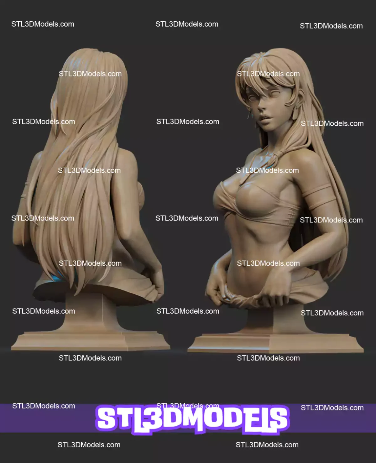 Bust Pack 9 Character STL 3D Printable