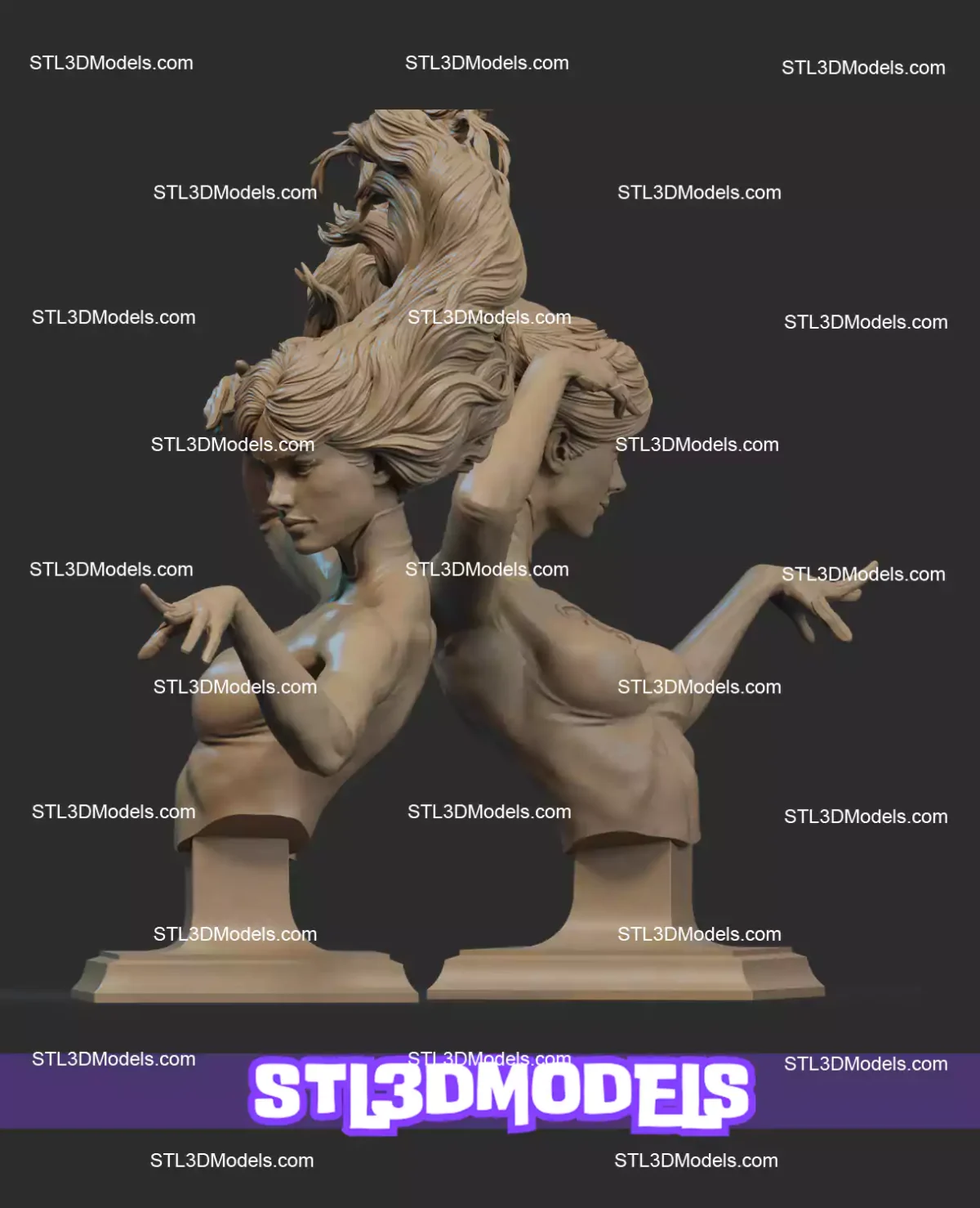 Bust Pack 9 Character STL 3D Printable