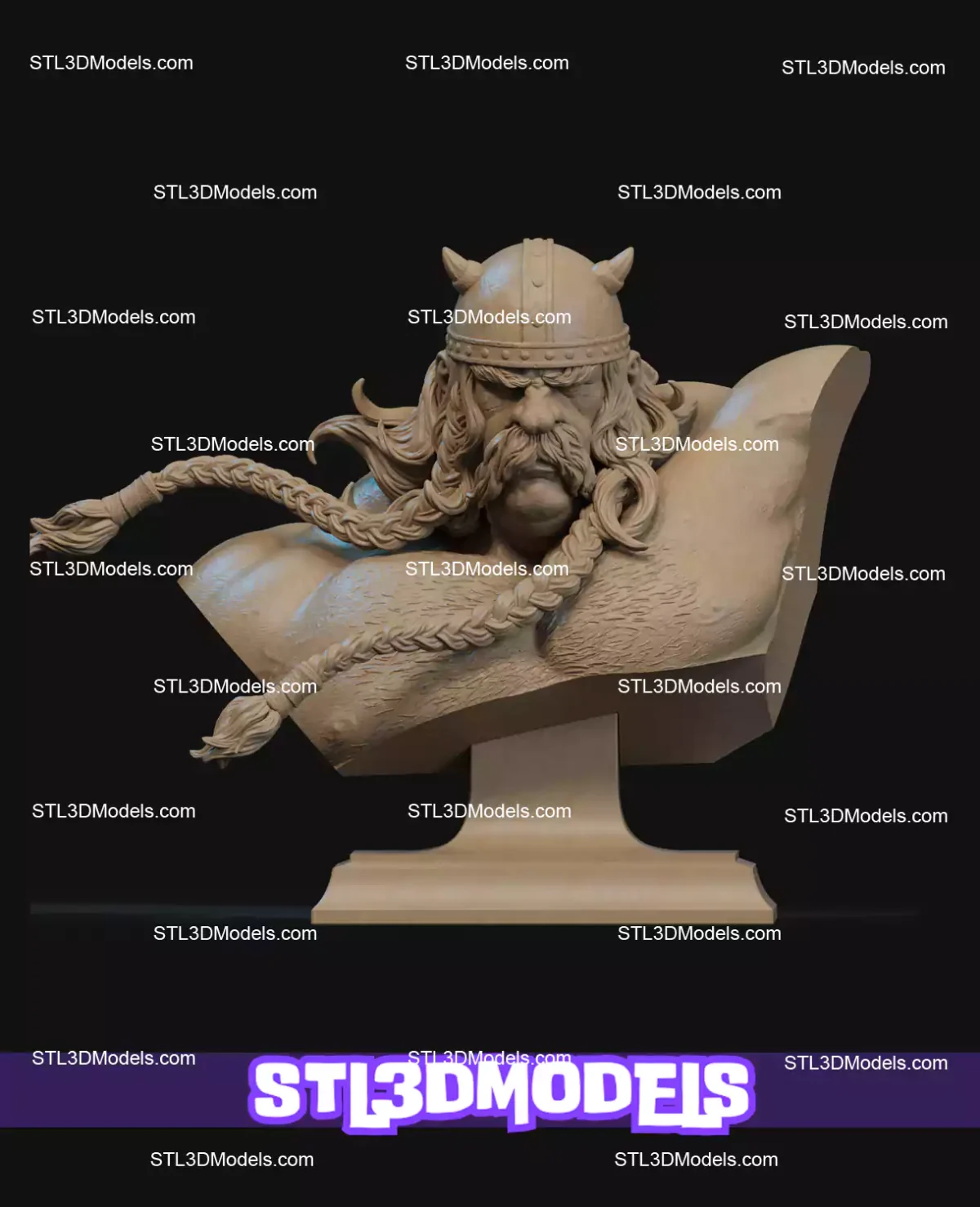 Obelix Bust STL 3D Printable Model