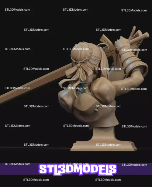Saber Bust STL 3D Printable Model