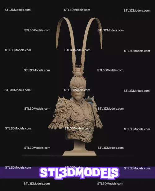 Wukong Bust STL 3D Printable Model