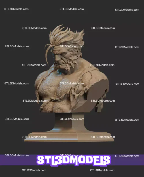 Logan Bust STL 3D Printable Model