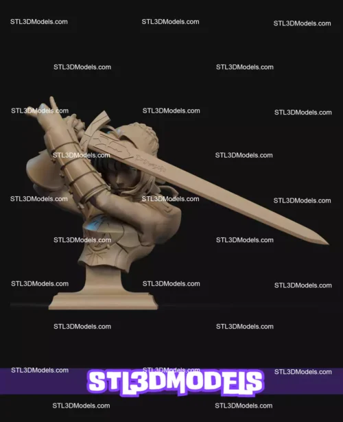 Saber Bust STL 3D Printable Model