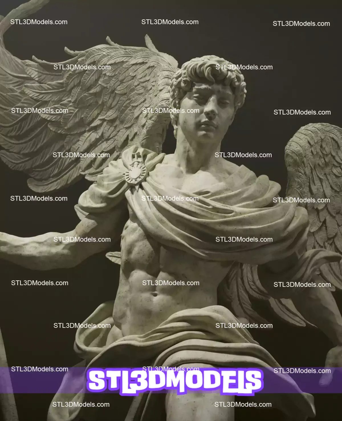 Archangel Michael Divine Warrior STL Figure