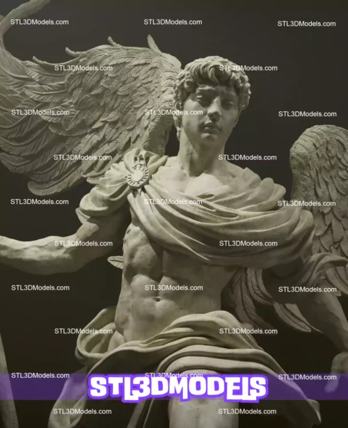 Archangel Michael Divine Warrior STL Figure