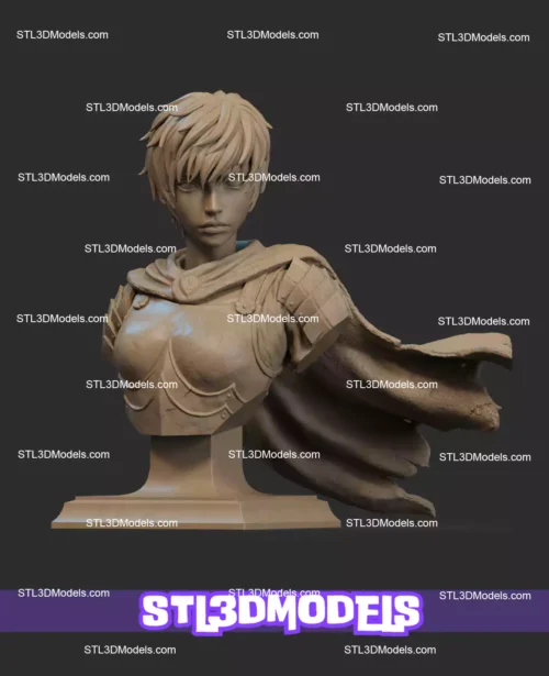 Casca Bust Berserk STL Model