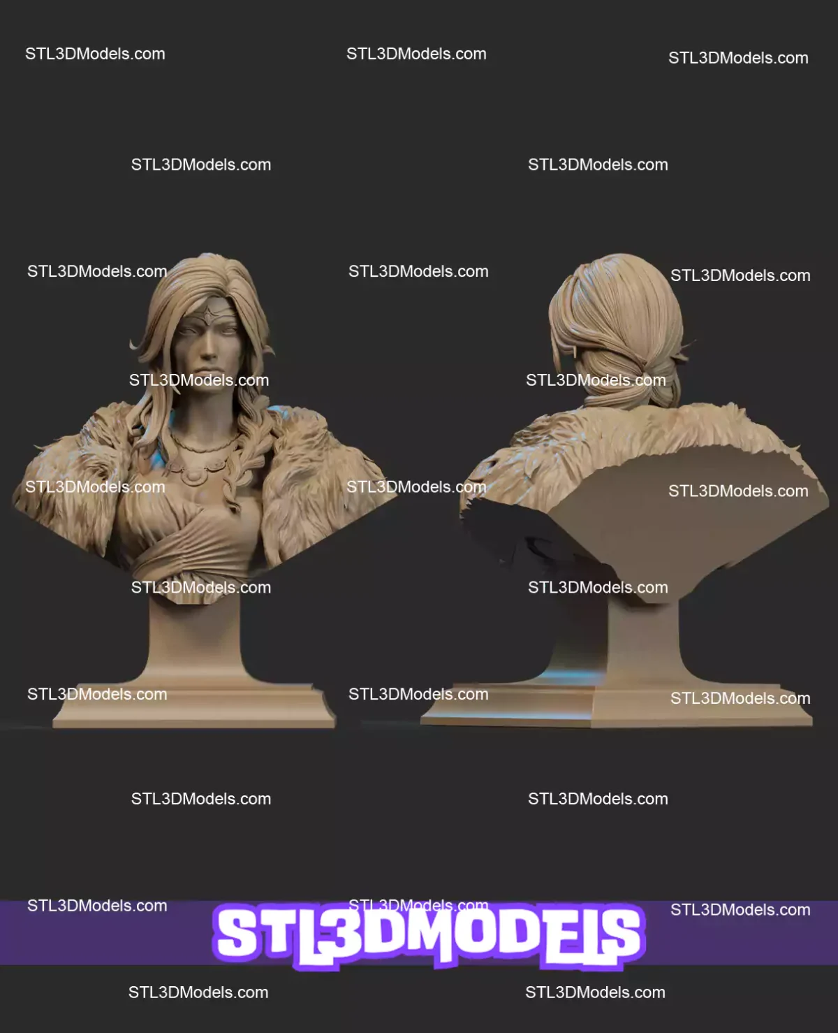 Freyja Bust STL Files