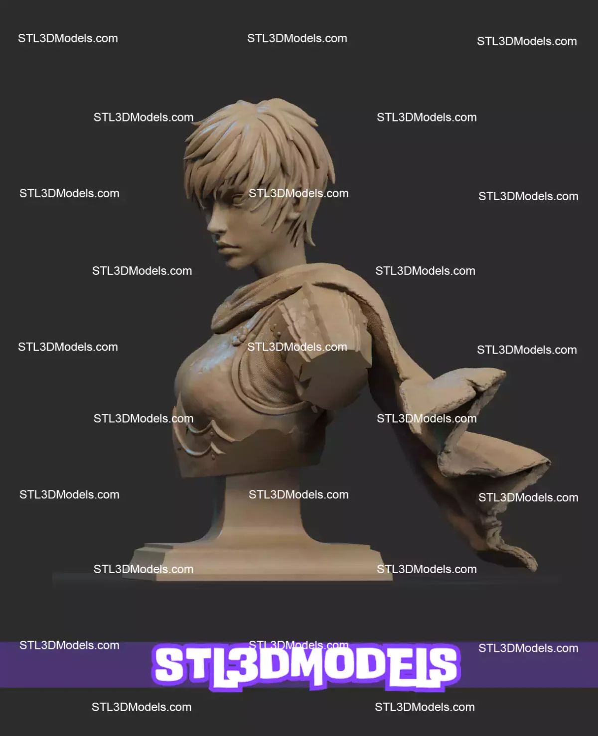 Casca Bust Berserk STL Model