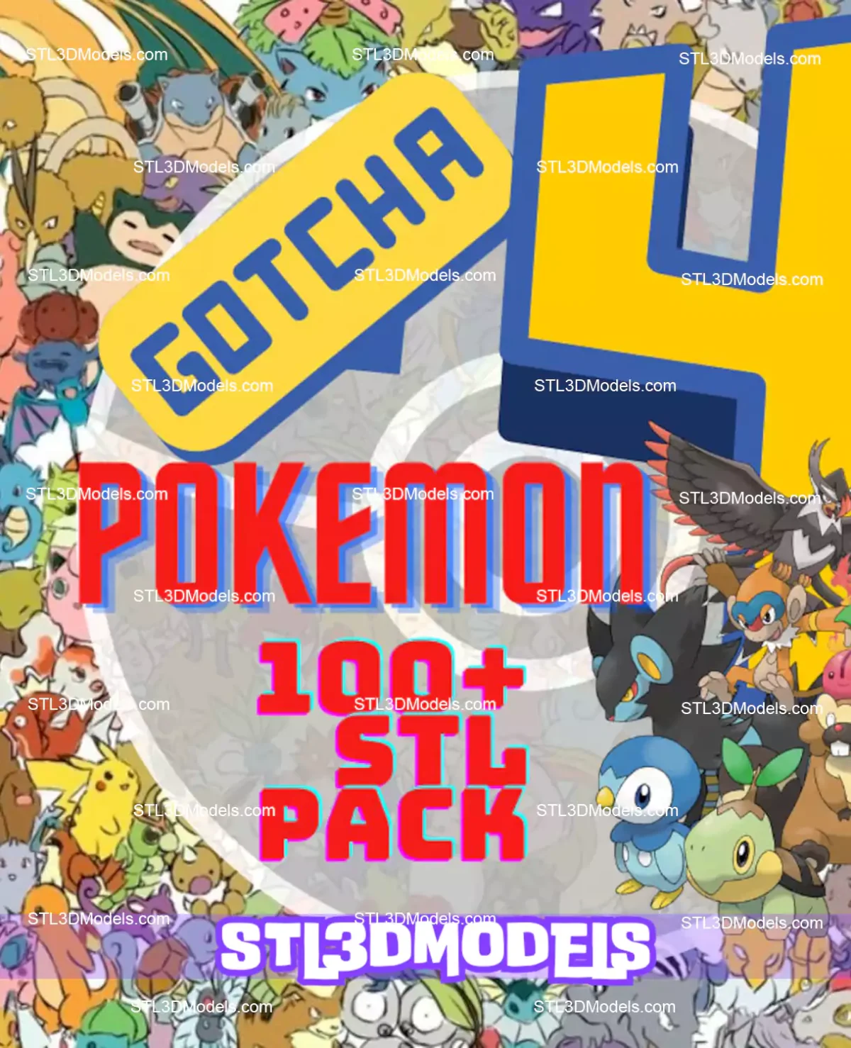 104 Pokemon Generation IV STL Bundle Pack