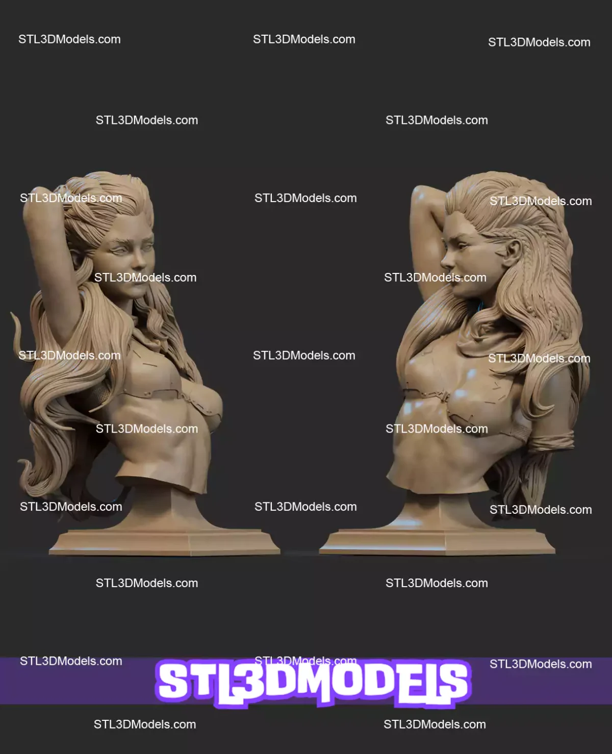 Aloy Bust STL File