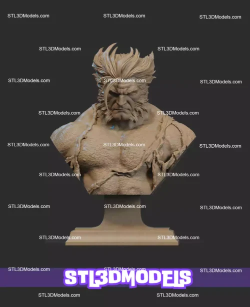 Logan Bust STL 3D Printable Model