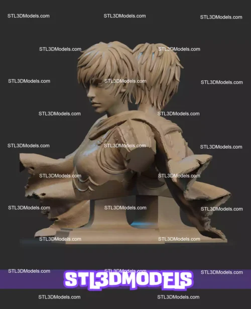 Casca Bust Berserk STL Model