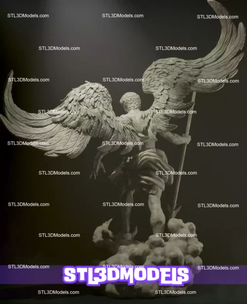 Archangel Michael Divine Warrior STL Figure