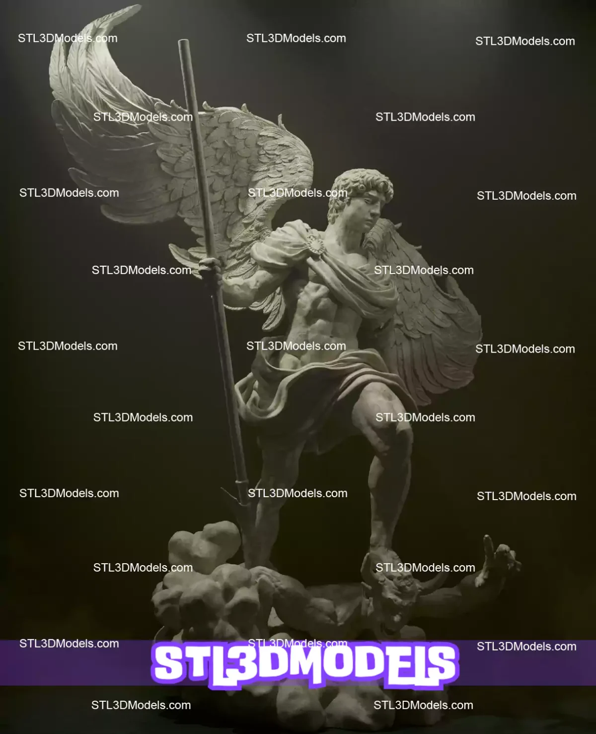 Archangel Michael Divine Warrior STL Figure