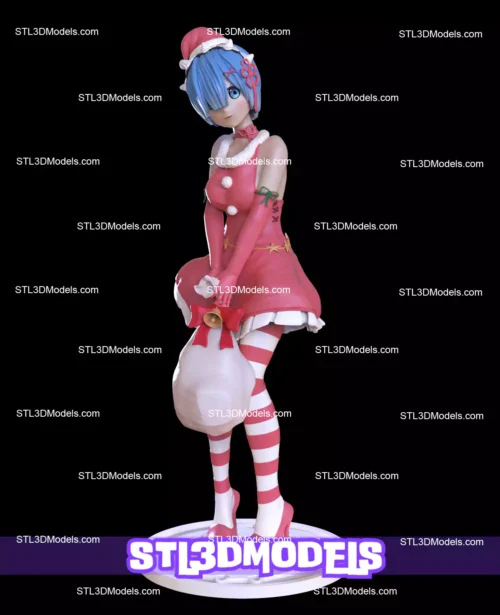 Christmas Rem STL 3D Model 