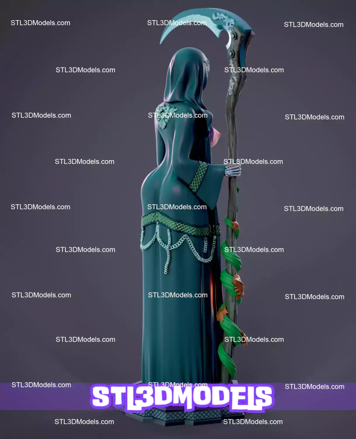 Halloween Reaper STL 3D Model