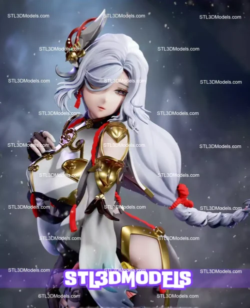 Shenhe Genshin Impact STL 3D Model 