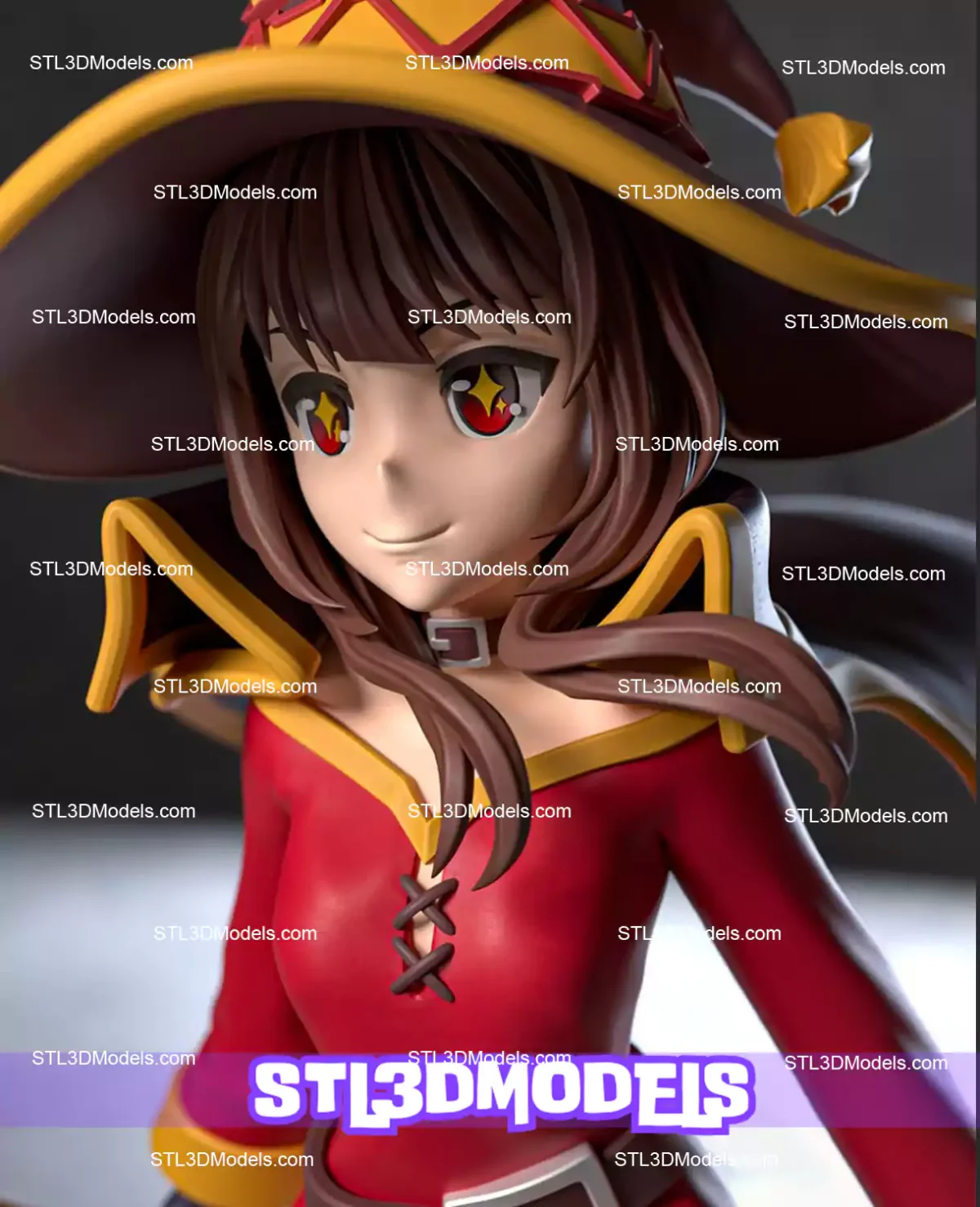 Megumin STL 3D Model 