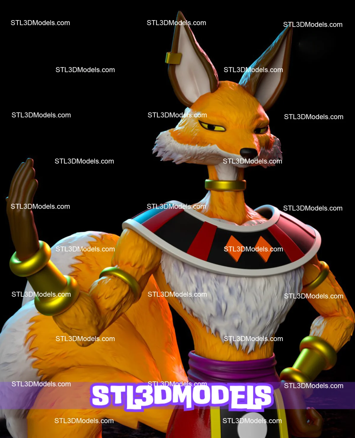 Liquiir God of Destruction STL 3D Model 