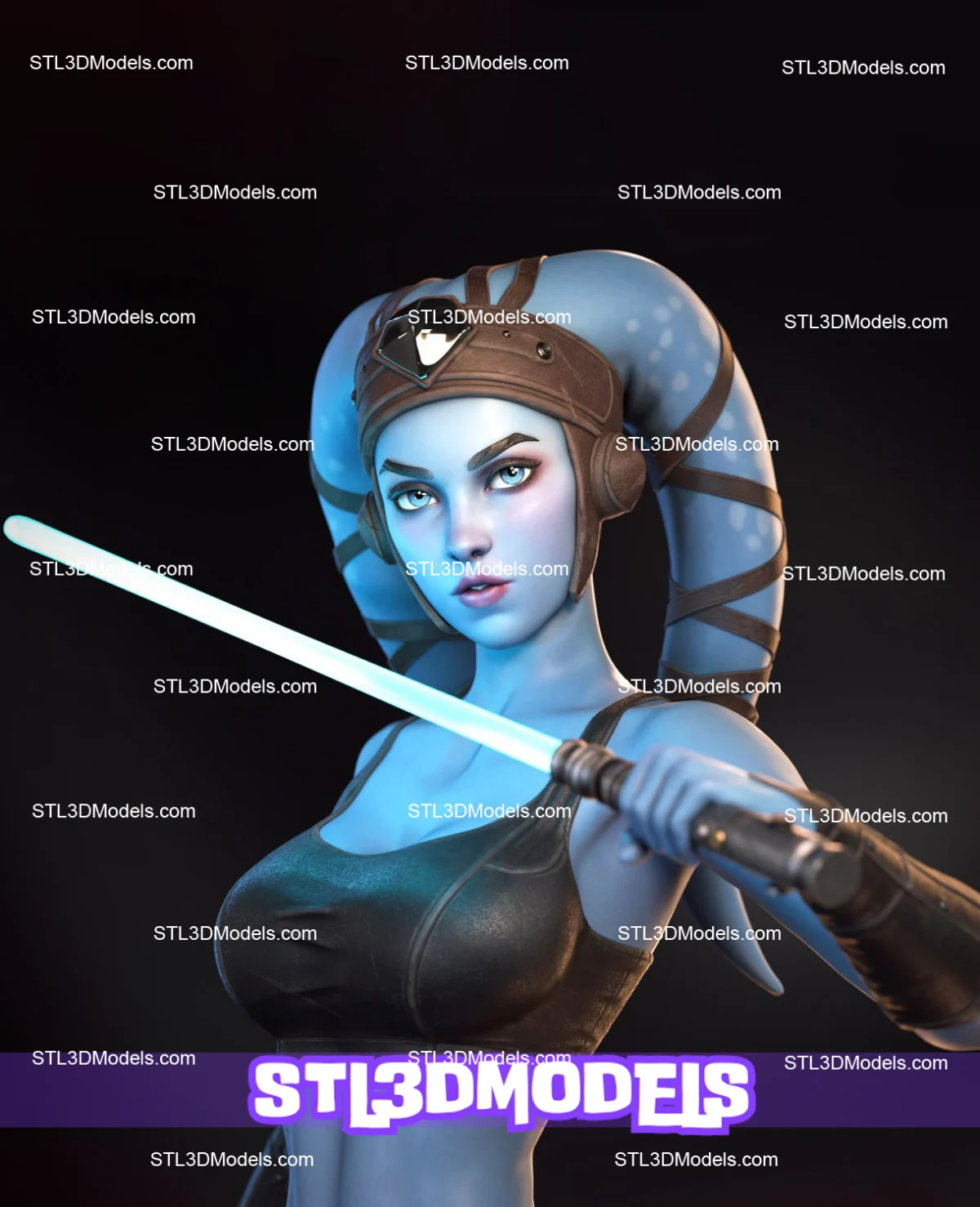 Aayla Secura STL 3D Model 