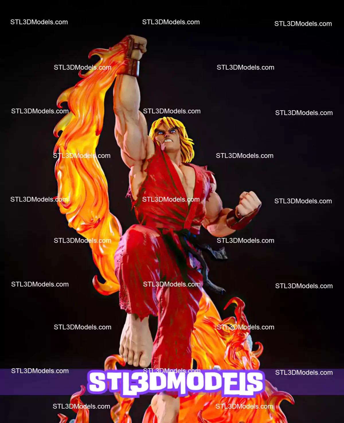 Ken Masters STL 3D Model 