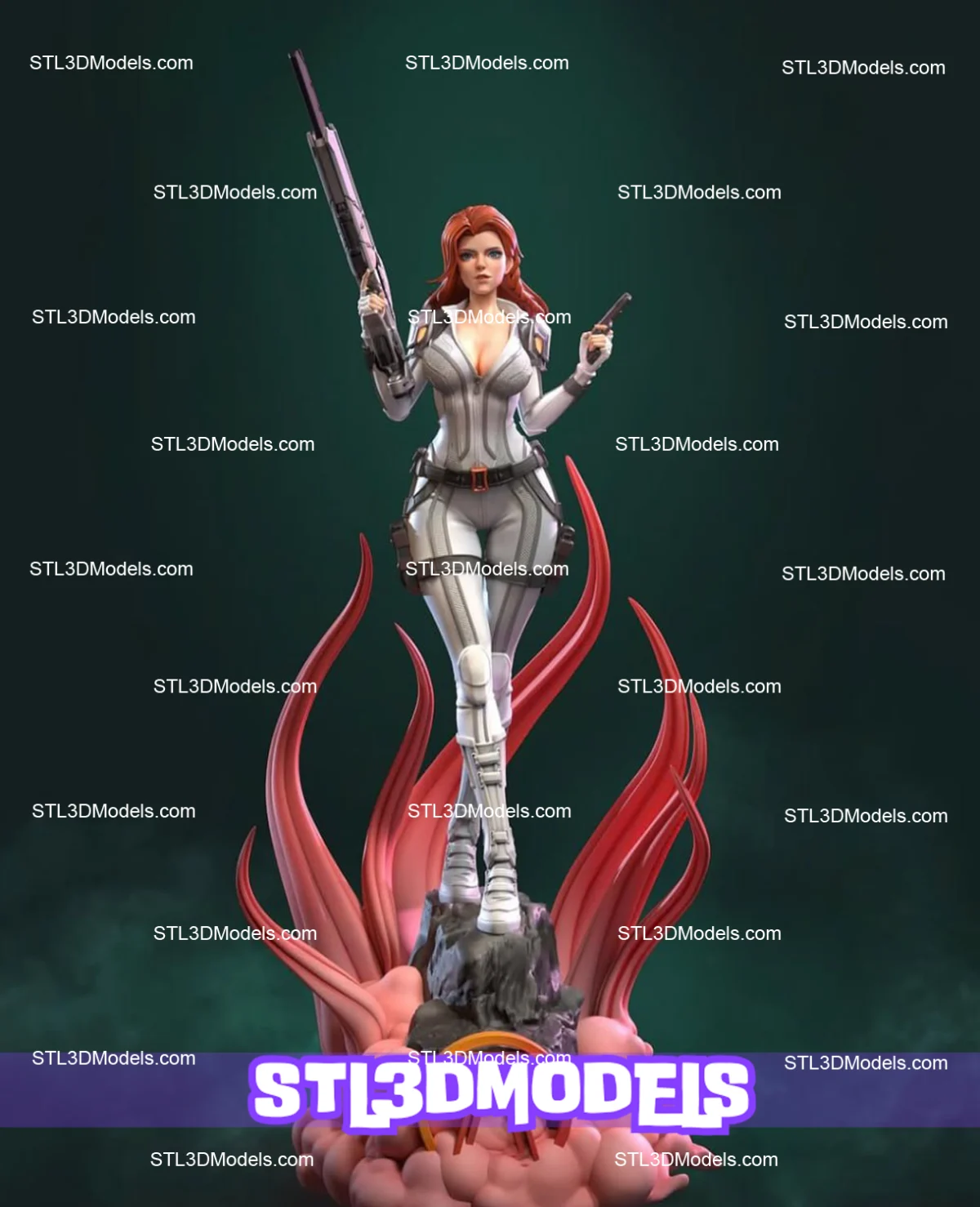 Black Widow STL 3D Model 