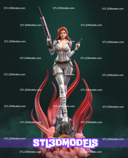 Black Widow STL 3D Model 