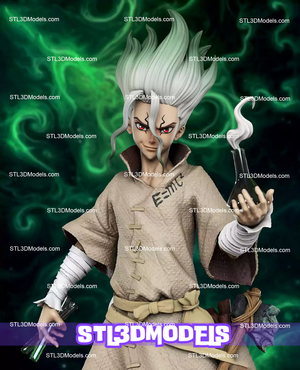 Senku Ishigami STL 3D Model
