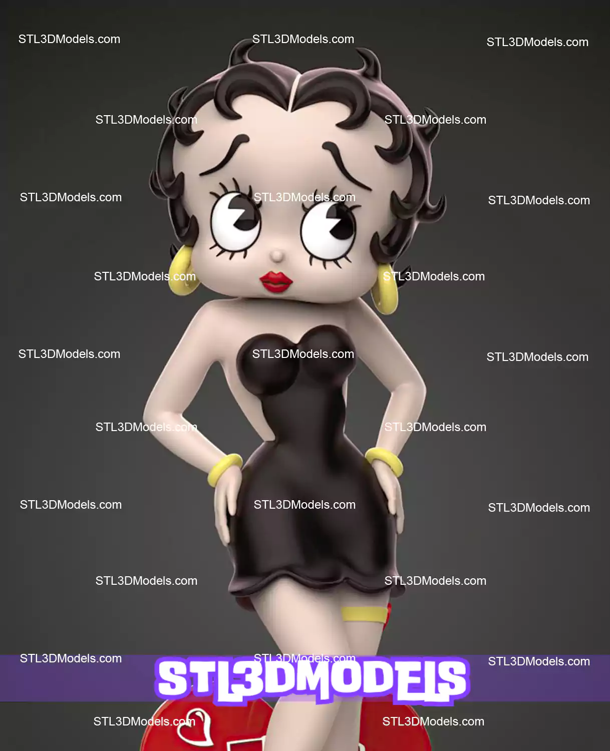 Betty Boop STL 3D Model  Betty Boop STL 3D Model