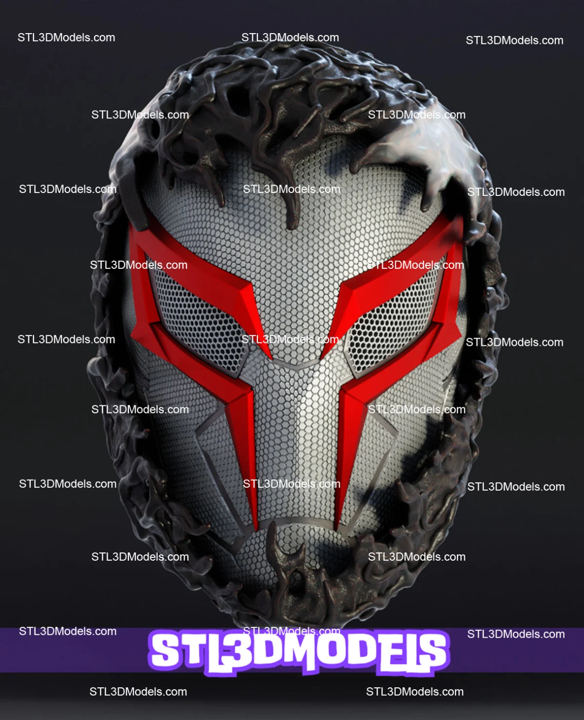 Spiderman 2099 White STL 3D Model