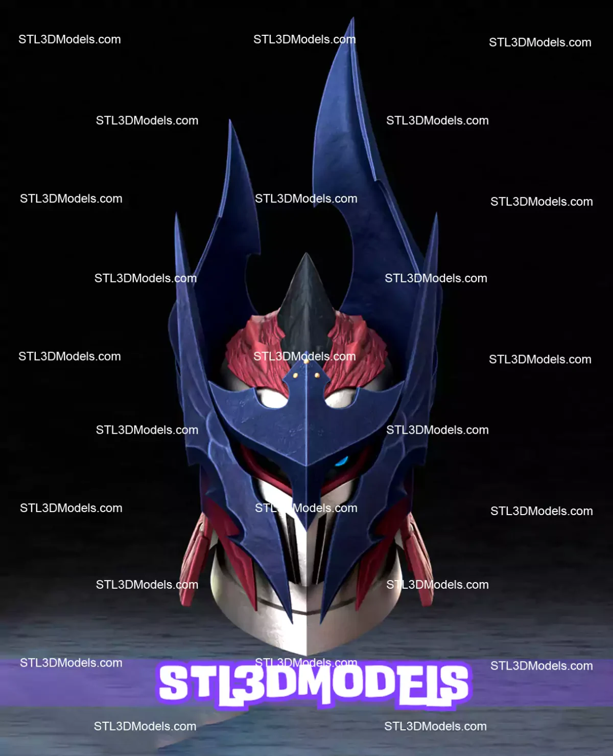 Glavenus Helmet Monster Hunter STL 3D Model