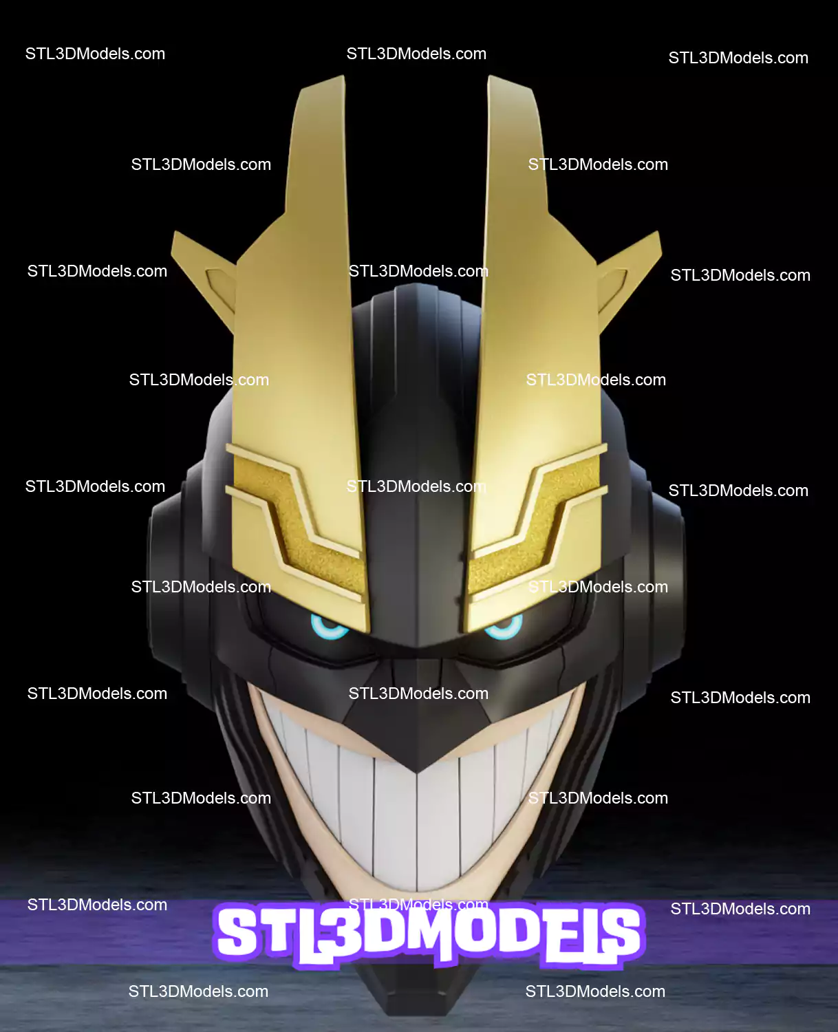 Armored All Might Helmet STL 3D Model