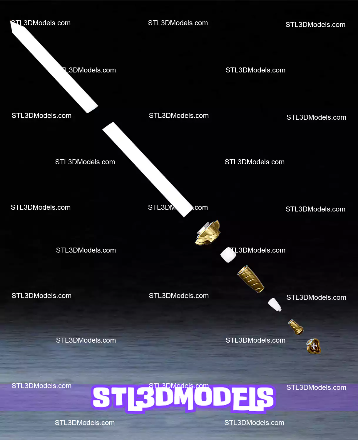 Rumi Sword STL 3D Model