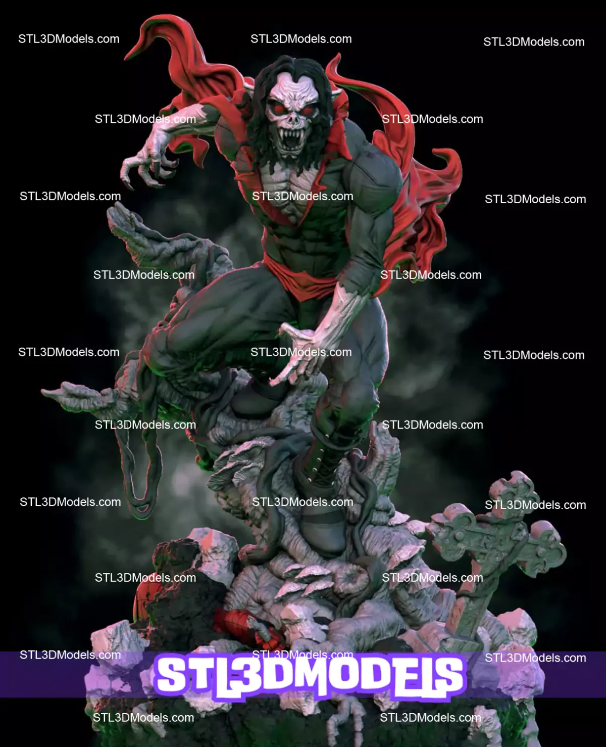 Morbius Living Vampire STL 3D Model