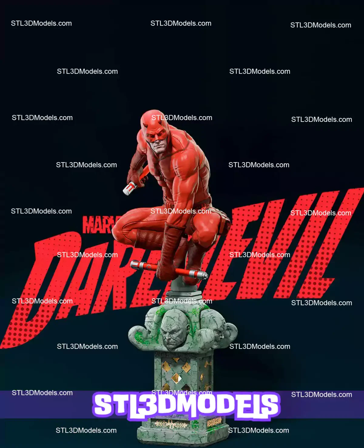 Daredevil Classic STL 3D Model