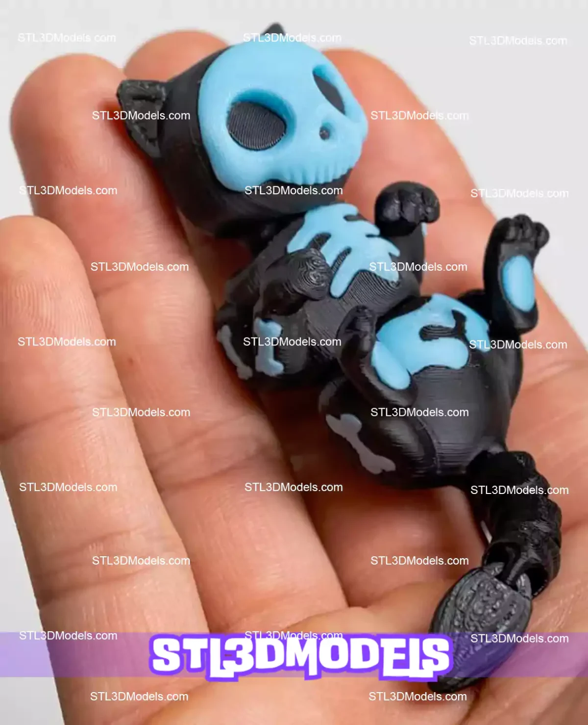 Halloween Spooky Cat STL 3D Model 