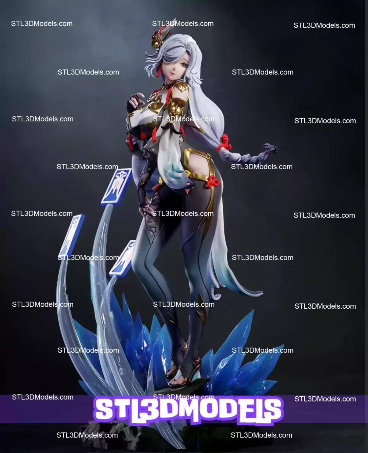 Shenhe Genshin Impact STL 3D Model 