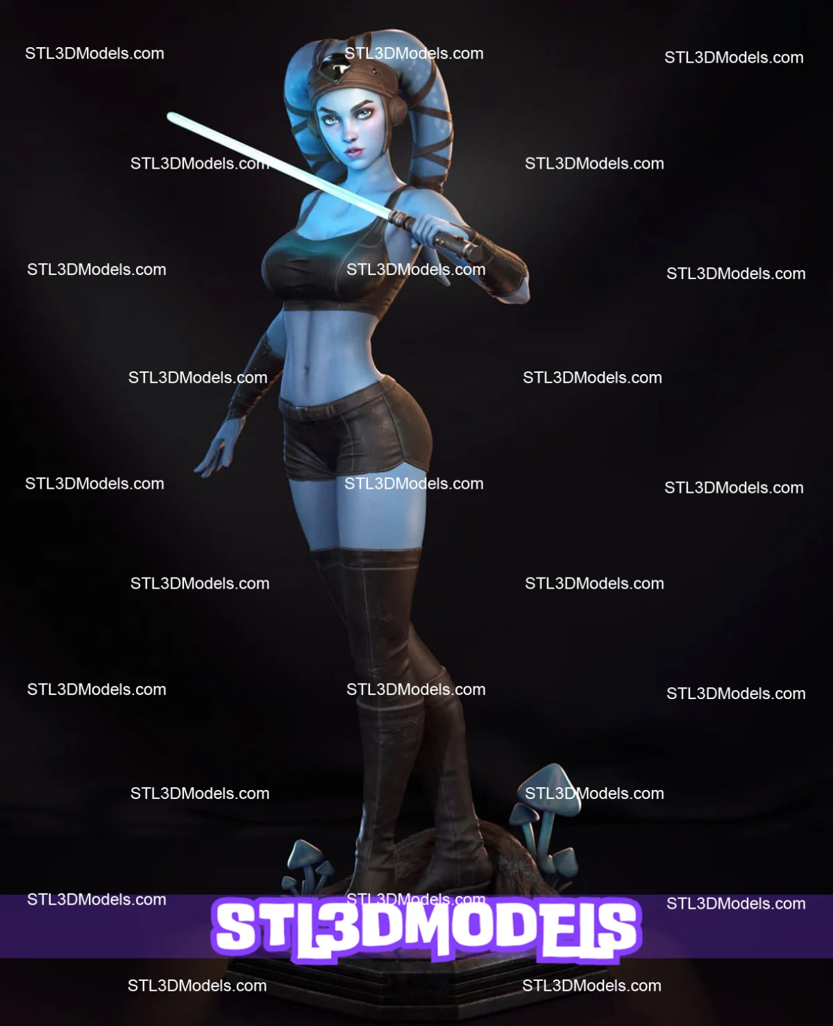 Aayla Secura STL 3D Model 