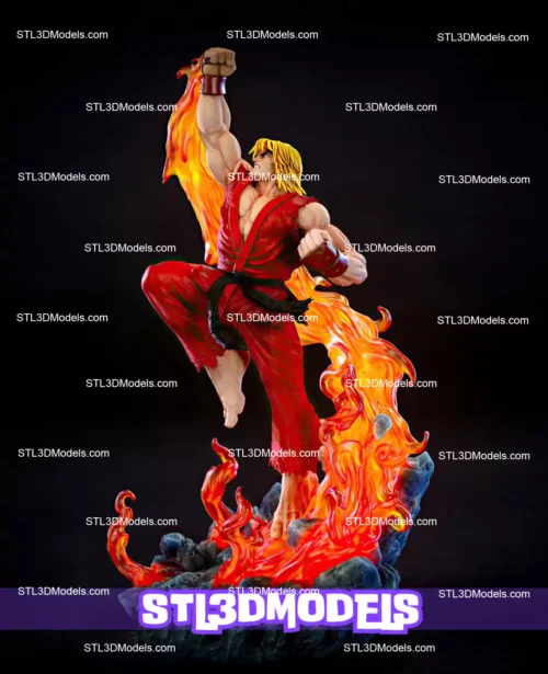 Ken Masters STL 3D Model 