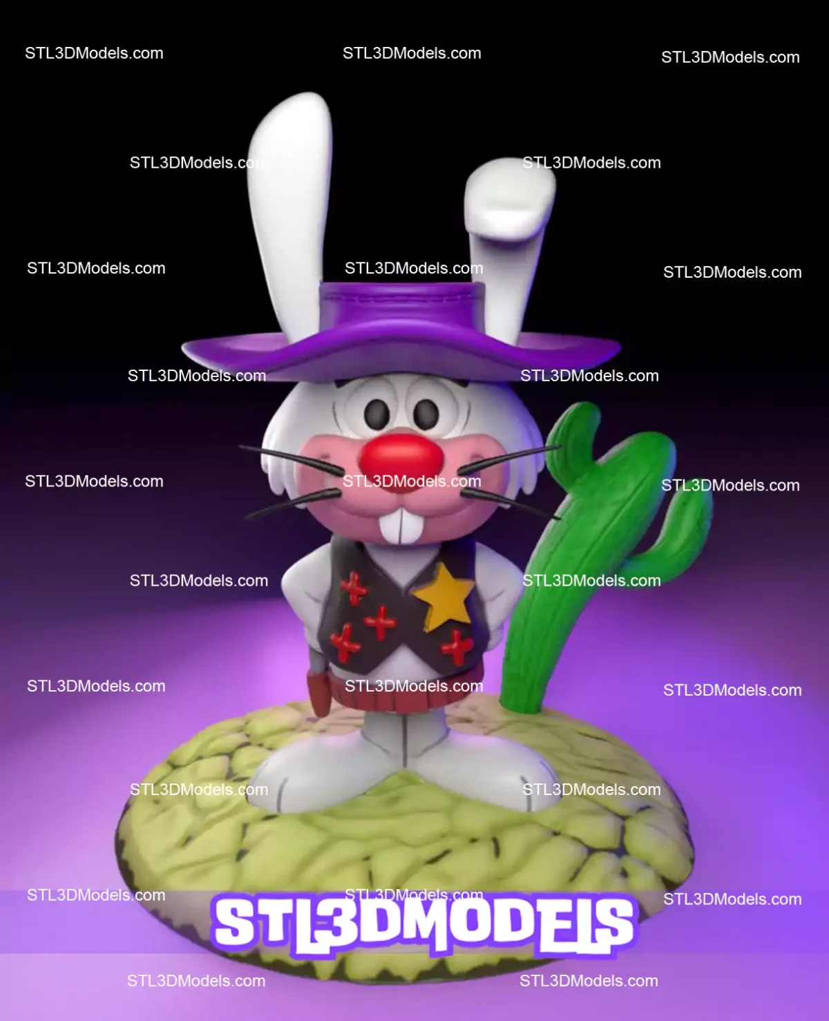 Ricochet Rabbit STL 3D Model 