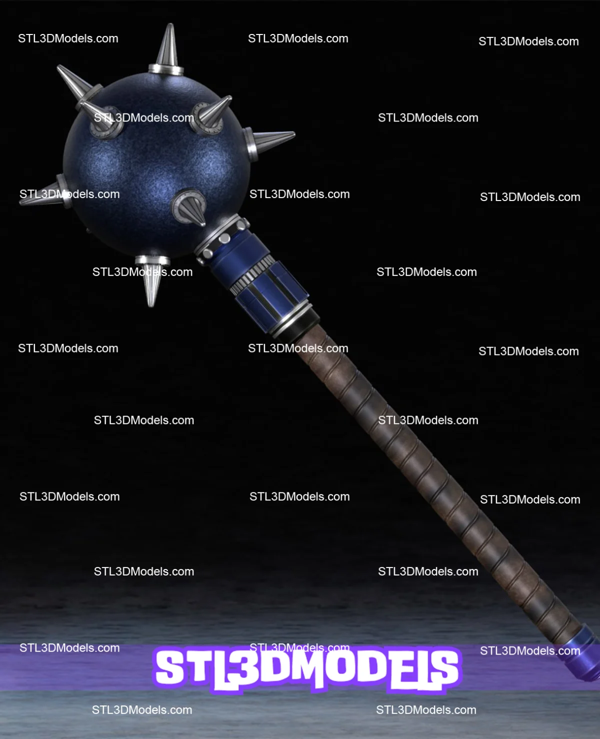 Hawkgirl Mace STL 3D Model 
